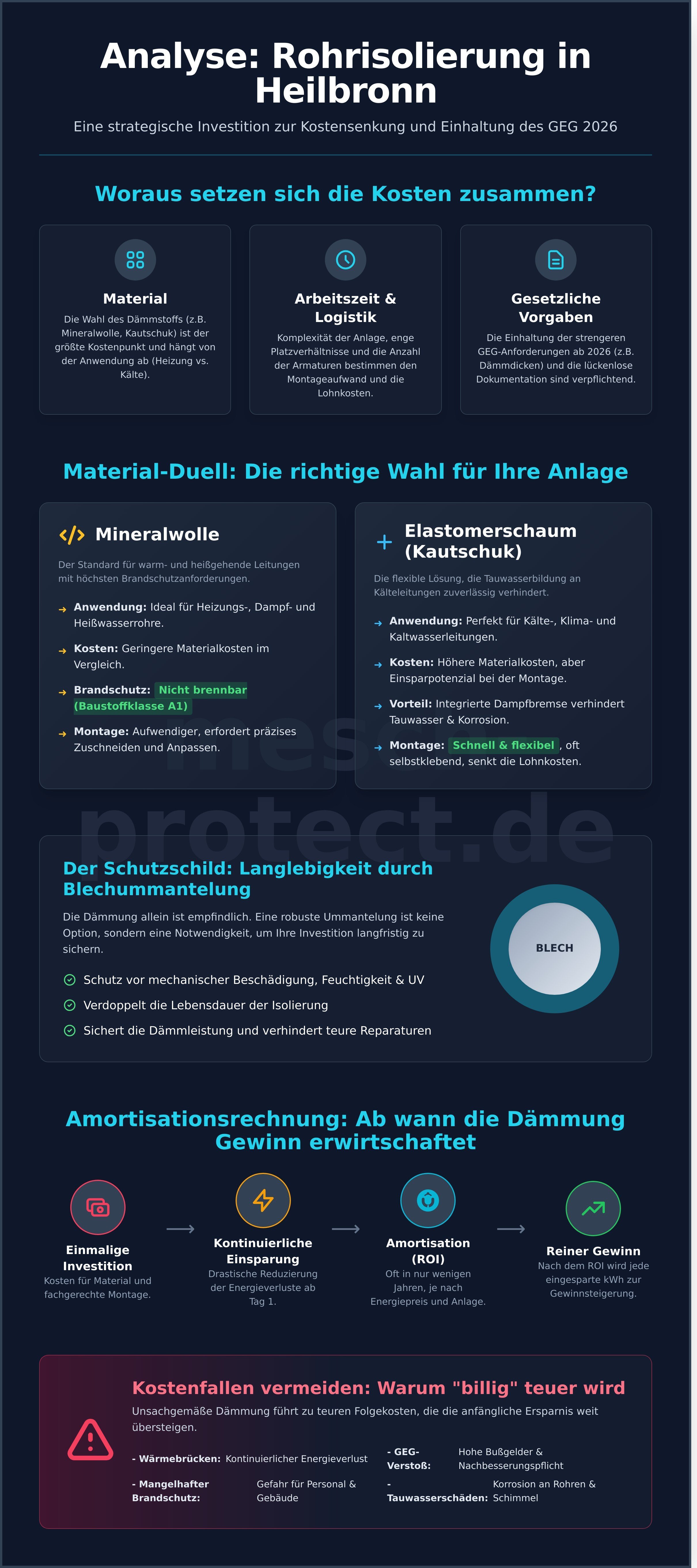 Rohrisolierung Heilbronn Kosten
