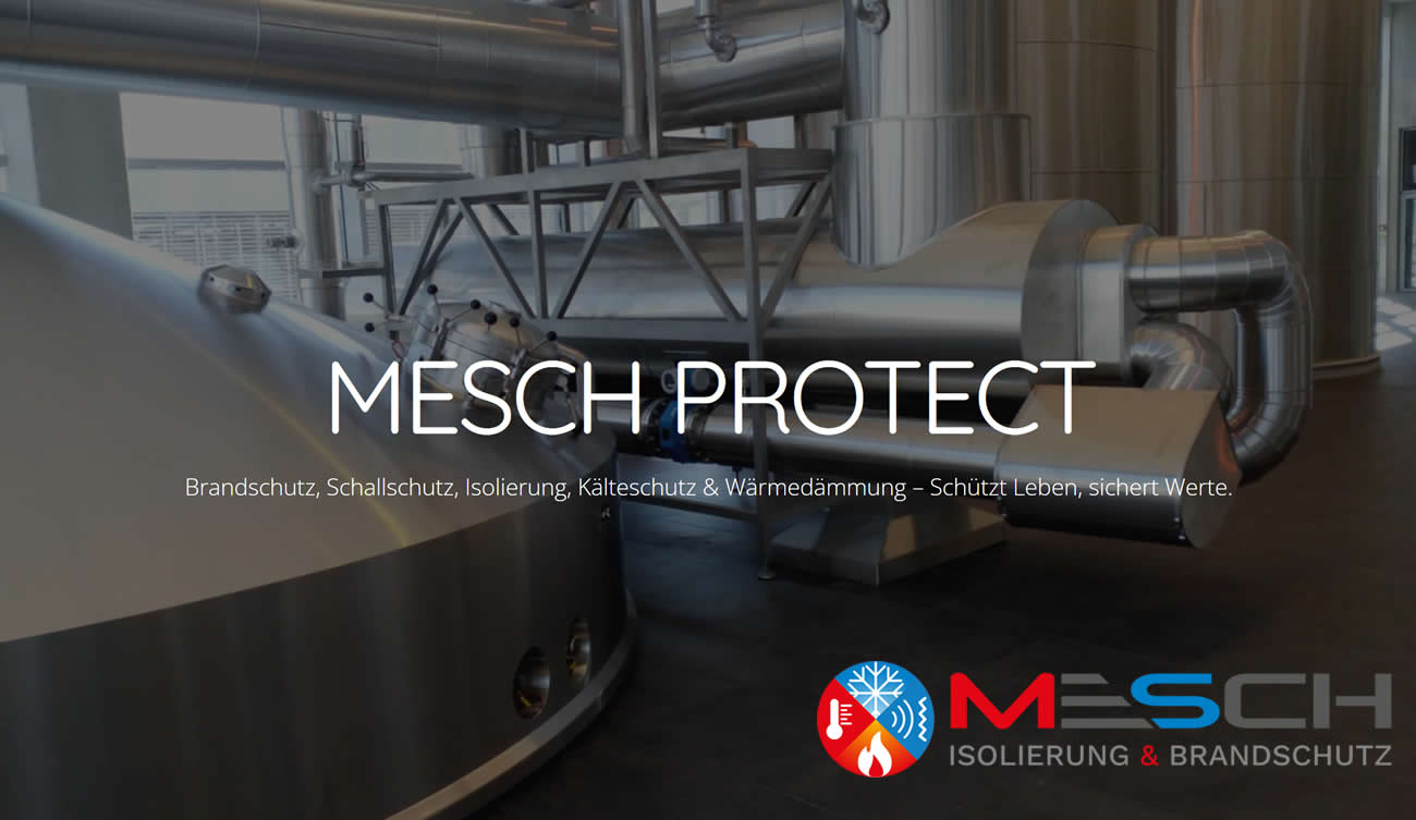 Wärmedämmung Heilbronn - ↗️MESCH Protect: ✓Kälteschutz, Schallschutz, Brandschutz, Isolierung